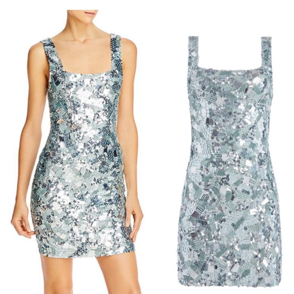 Alice + Olivia Addie Embellished Cocktail Dress